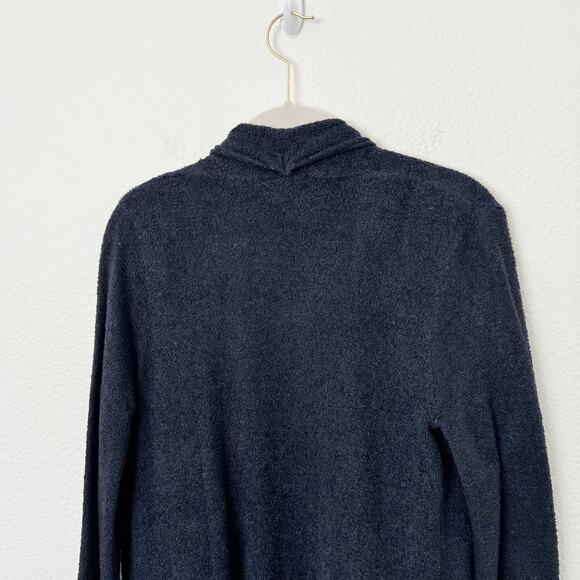 [Barefoot Dreams] Navy Blue Bamboo Chic Lite Knit Open Front Cardigan Sz Small S - Picture 4 of 9